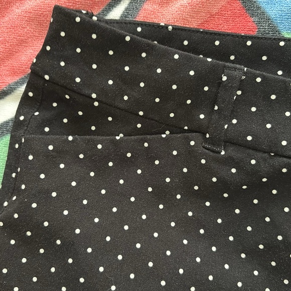 NWOT black and white polka dot pixie pants - Picture 3 of 4